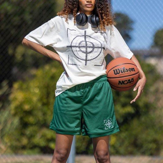 The Logo Mesh Short "Green"